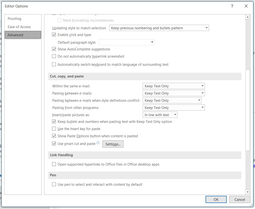 shortcut paste without formatting word